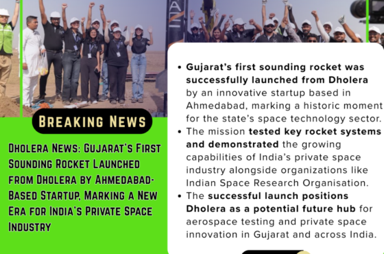 Gujarat’s First Sounding Rocket Launched from Dholera by Ahmedabad Startup: A Historic
